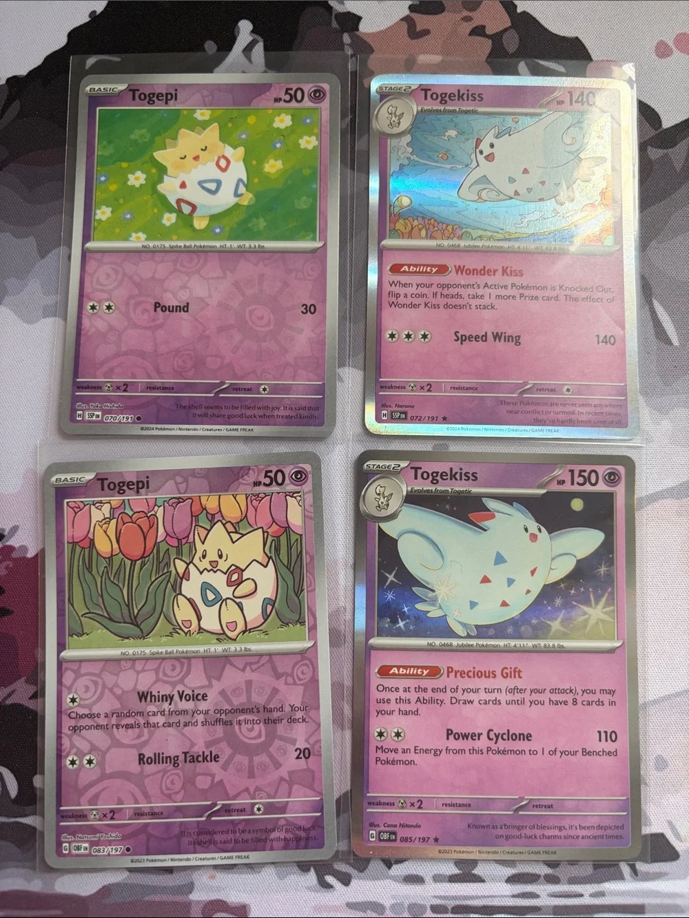 Togepi & Togekiss Pokémon Evolution Card Lot 🥚✨ | 4 Cards ✨5/$25✨